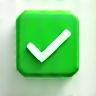 Green checkmark indicating success